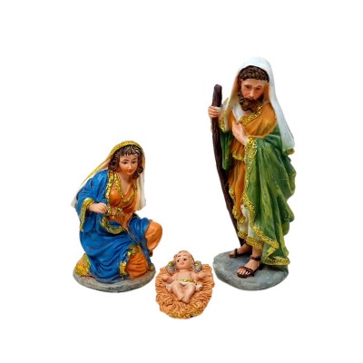 Natività Oro in Resina per Presepe 3 Pz 16 cm 10368