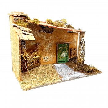 Capanna con Luci per Presepe 50x26x36 cm 87497