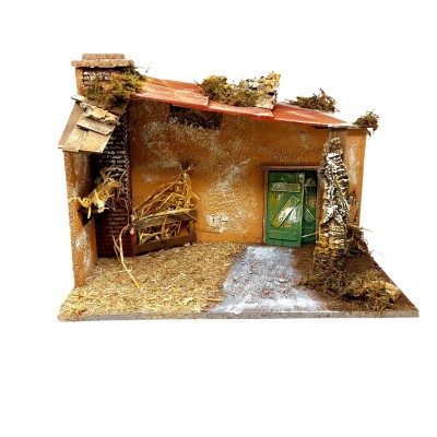 Capanna con Luci per Presepe 50x26x36 cm 87497