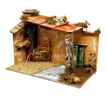 Capanna con Luci per Presepe 50x26x36 cm 87497