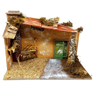 Capanna con Luci per Presepe 50x26x36 cm 87497