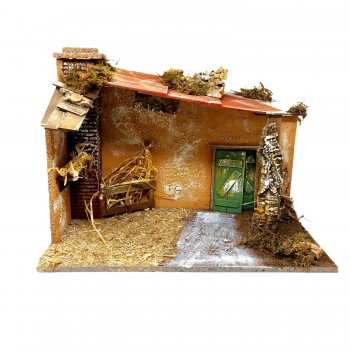 Capanna con Luci per Presepe 50x26x36 cm 87497