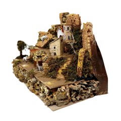 Paesaggio con Luci per Presepe 33x18x25 cm 11989