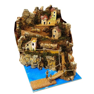 Paesaggio con 10 Luci per Presepe 24x21x26 cm 11986