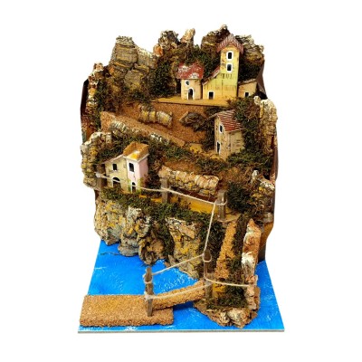 Paesaggio con 10 Luci per Presepe 24x21x26 cm 11986