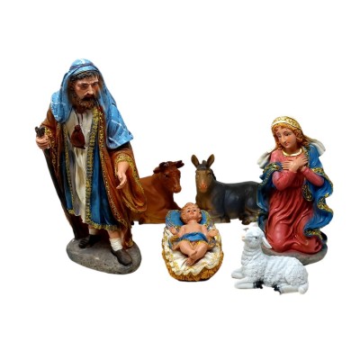 Natività Oro in Resina per Presepe 6 Pz 30 cm C3211