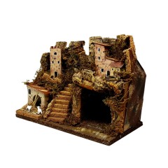 Paesaggio con Luci per Presepe 33x18x24 cm 87498