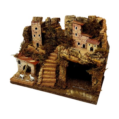 Paesaggio con Luci per Presepe 33x18x24 cm 87498