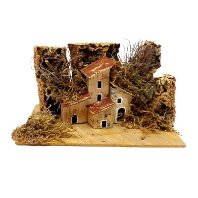 Casetta in Miniatura 15x10 cm per Presepe 12035C