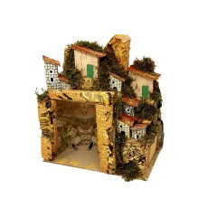 Casolare per Presepe con Luci 20x14x26 cm 87433