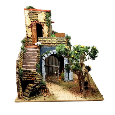 Casolare Componibile con Albero di Limoni 55x35x36 cm