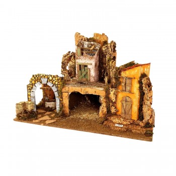 Paesaggio per Presepe con Luci 76x40x52 cm 87508