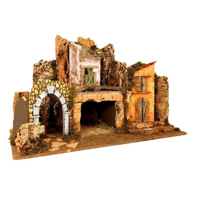 Paesaggio per Presepe con Luci 76x40x52 cm 87508