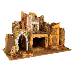 Paesaggio per Presepe con Luci 76x40x52 cm 87508