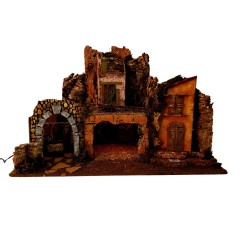 Paesaggio per Presepe con Luci 76x40x52 cm 87508