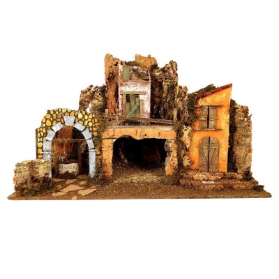 Paesaggio per Presepe con Luci 76x40x52 cm 87508