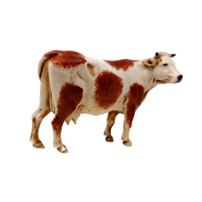 Mucca Pezzata Bianca e Marrone 10 cm Presepe SM1041P