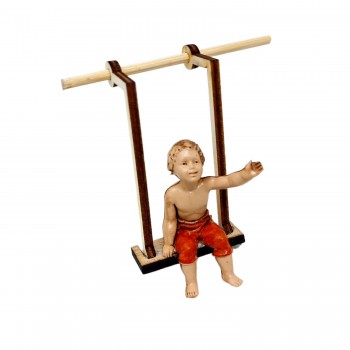 Bambino sull'Altalena in Miniatura 10 cm Presepe SM1099H