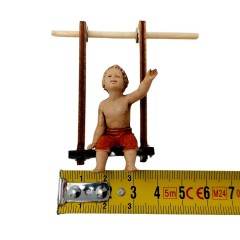 Bambino sull'Altalena in Miniatura 10 cm Presepe SM1099H