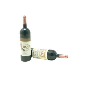 Set 2 Bottiglie di Vino in Miniatura per Presepe 12054