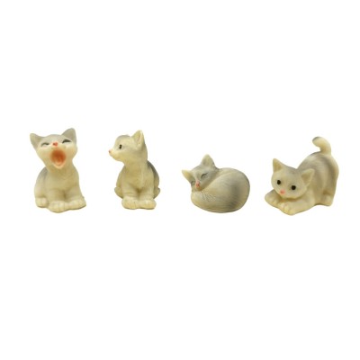 Set 4 Gatti in Resina Animali per Presepe 12120