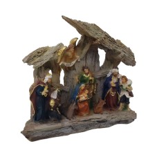 Grotta con Natività in Resina 22x5x20 cm con Luce Led 12111