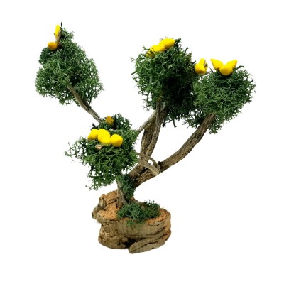 Albero di Limoni Miniatura per Presepe H 18 cm