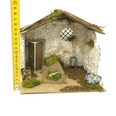 Bottega Pescivendolo Scena per Presepe 20x14 cm 11661