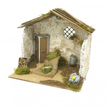 Bottega Pescivendolo Scena per Presepe 20x14 cm 11661