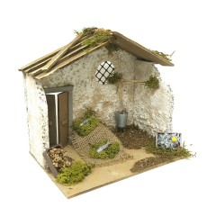 Bottega Pescivendolo Scena per Presepe 20x14 cm 11661