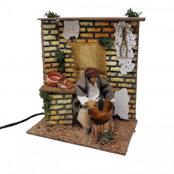 Pastore per Presepe in Movimento 14 cm x 9 cm Lo Stagnino