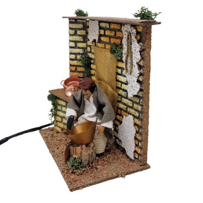 Pastore per Presepe in Movimento 14 cm x 9 cm Lo Stagnino