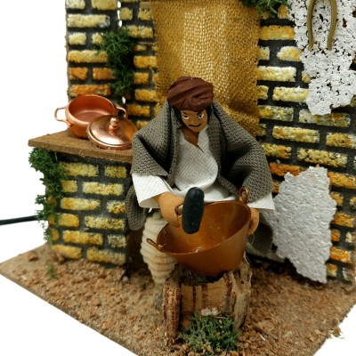 Pastore per Presepe in Movimento 14 cm x 9 cm Lo Stagnino