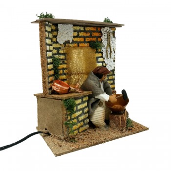 Pastore per Presepe in Movimento 14 cm x 9 cm Lo Stagnino