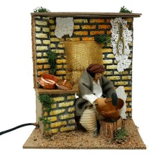 Pastore per Presepe in Movimento 14 cm x 9 cm Lo Stagnino