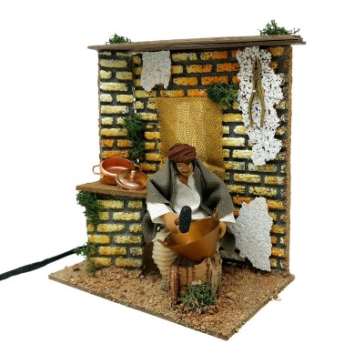 Pastore per Presepe in Movimento 14 cm x 9 cm Lo Stagnino