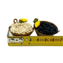 Set 2 Pentole Rame con Cozze e Vongole per Presepe 79269