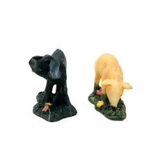 Maiale in Resina 4 cm 2 Modelli Animali per Presepe 86008