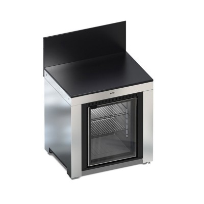 Modulo Frigo 75L Acciaio Inox e Nero