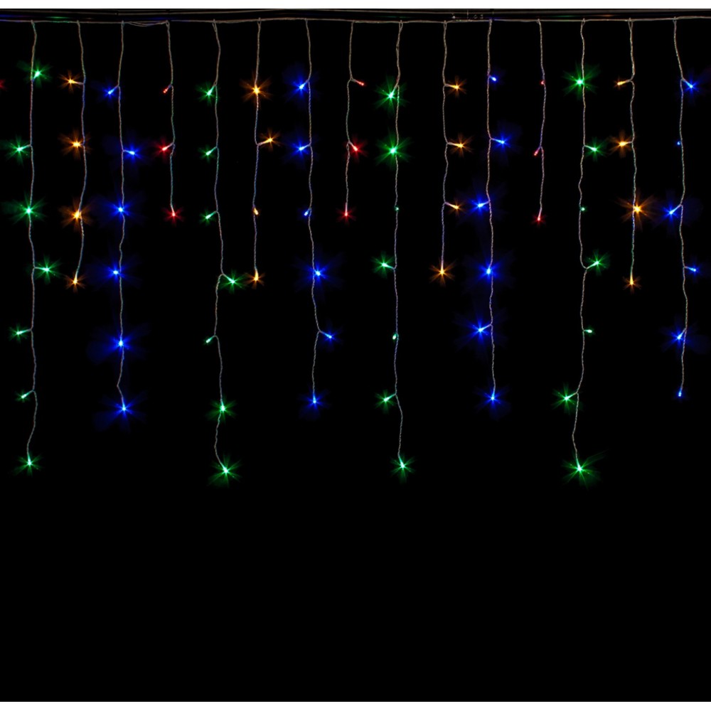 Tenda Luminosa di Natale Luci LED con Giochi 4 Metri Multicolor