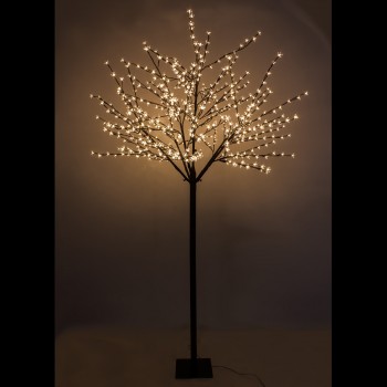 Albero Luminoso - Ciliegio in fiore luminoso da esterno - Altezza 3 mt -  1592 Led - Bianco Caldo