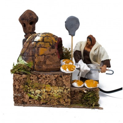 Pastore per Presepe in Movimento 14 cm x 9 cm La Fornaia 79025