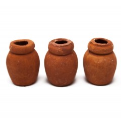 Brocche in Terracotta 3 cm Set da 3 Pezzi