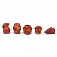 Set da 5 Anfore in Terracotta per Presepe 10125