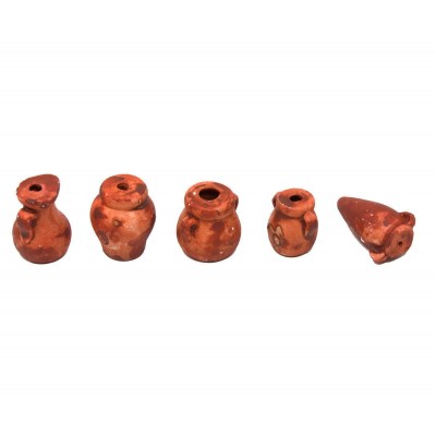 Set da 5 Anfore in Terracotta per Presepe 10125