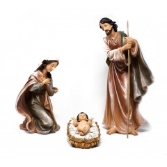 Natività in Resina 46 cm Set 3 Statuine Presepe 11309