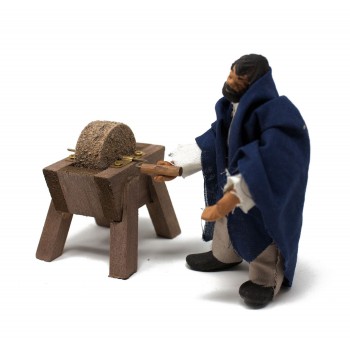 Mola per Arrotino in Legno H 6 cm Miniature Presepe - 11481