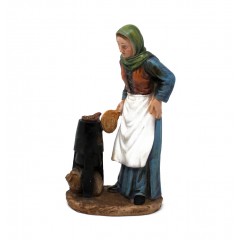 Pastori in Resina 20 cm per Presepe 12 Figure Assortite 79165