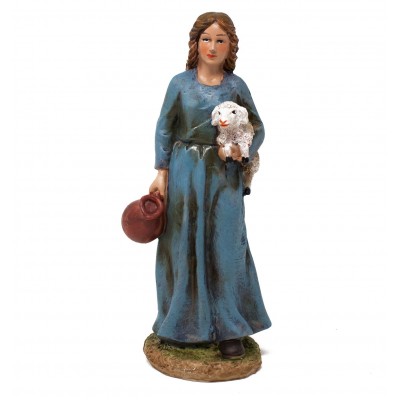 Pastori in Resina 20 cm per Presepe 12 Figure Assortite 79165